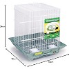 Prevue Pet Products SP850B/B Clean Life Cockatiel Cage, Black, 1/2" - 2 of 2