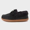 dluxe by dearfoams Women's Moccasin Slippers - Charcoal Gray - 2 of 4