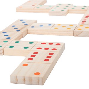 Toy Time Giant Wooden Dominoes Set – 28 Pieces - 1 of 4