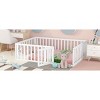 Streamdale Full Size Wood Daybed Frame with Fence, White - 4 of 4