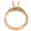 Pompeii3 3/8ct Diamond Engagement Ring Setting & Wedding Band 14k Yellow Gold - 2 of 4