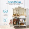 Best Choice Products Pretend Play Wooden Farmhouse Kitchen Set w/ Storage, Clicking Knobs, 5 Accessories - 3 of 4