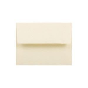 JAM Paper A2 Strathmore Invitation Envelopes 4.375 x 5.75 Ivory Wove 900919415 - 1 of 4