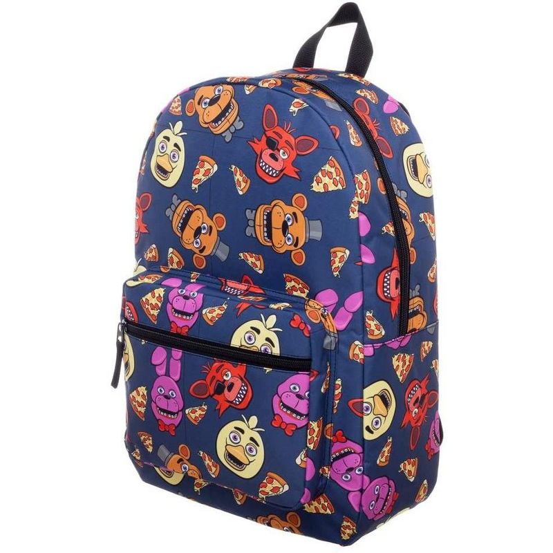 Five Nights At Freddy's Characters Backpack, FNAF Chica Foxy Bonnie, 1 of 2
