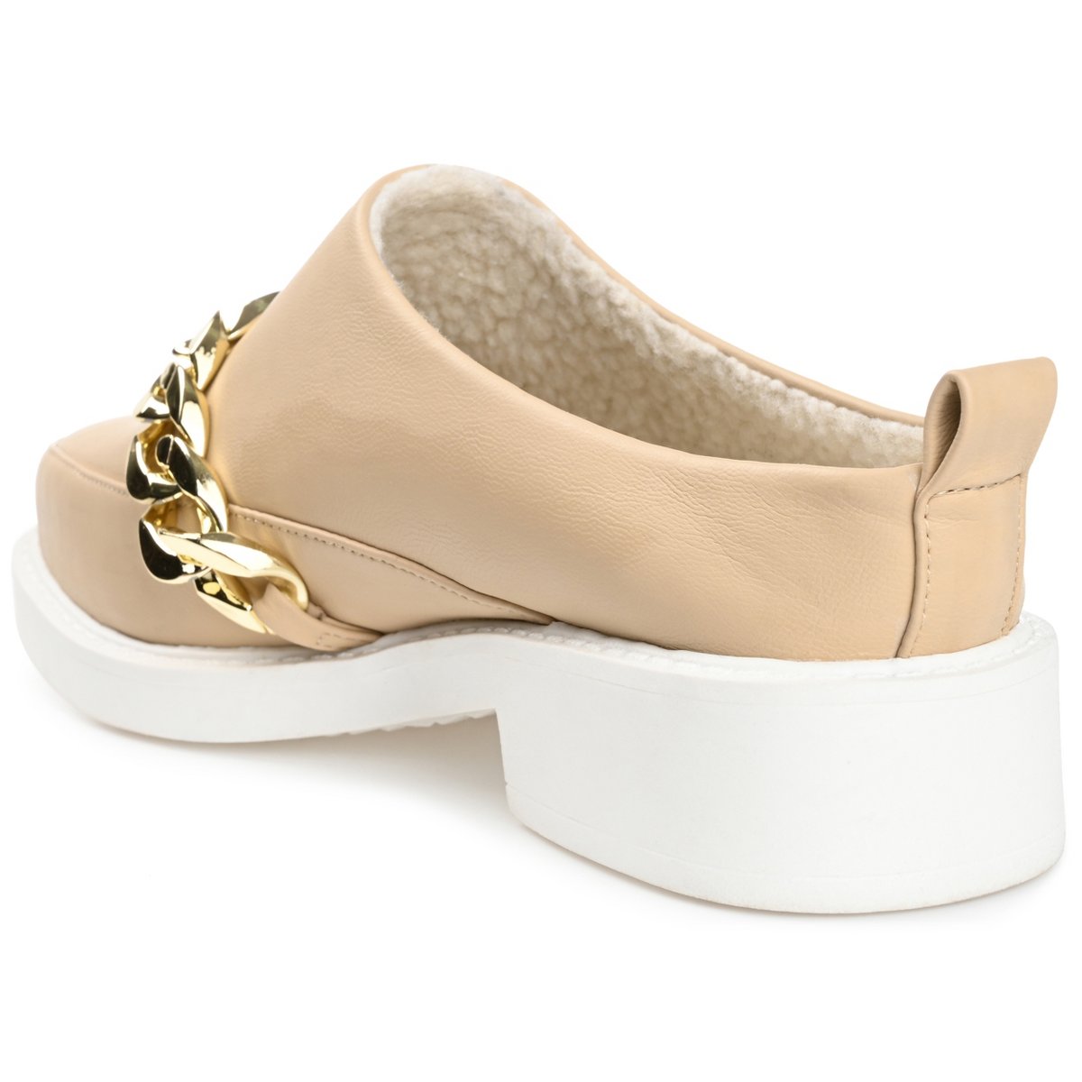 Женские сабо Journee Collection Women's Sheah Mules Round Toe Slip On Flats Tan 7 — фото 7