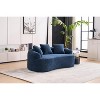 TIRAMISUBEST Double-Seat Compression Sofa-Chenille Fabric with Full Sponge Cushions & 2 Pillows for Living Room, Apartment, or Office - 2 of 4