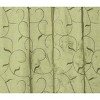 Kate Aurora Complete 4 Piece Linen Leaf Embroidered Complete Kitchen Curtain Set - 3 of 3