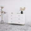 NicBex 47.20"L Metal Handles Modern Dresser for Bedroom with 6 Drawers - 2 of 4