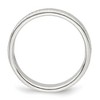 Black Bow Jewelry 4mm Sterling Silver Polished Flat Rope Edge Standard Fit Band - 2 of 4