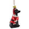 Kurt S. Adler 3.5 Inch Dog In Santa Suit Christmas Best Friend Tree Ornaments - 2 of 3