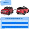 12V Licensed Land Rover Ride-On Car for Kids, Electric Battery Powered Truck with Parental Remote Control, Music, LED Lights, Bluetooth - 3 of 4