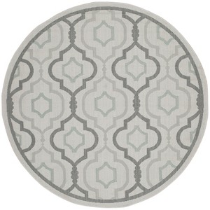 Courtyard Brookstone CY7938 UV & Stain Resistant Non-Shedding Power Loomed Indoor/Outdoor Rugs - Safavieh - 1 of 4
