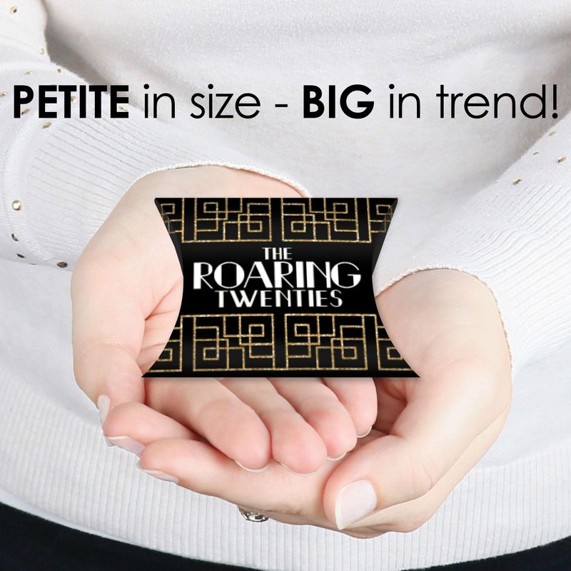 Big Dot of Happiness Roaring 20’s - Favor Gift Boxes - 1920s Art Deco Jazz Party Petite Pillow Boxes - Set of 20, 3 of 9