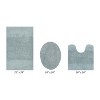 Granada 3 Piece Bath Rug Set 100% Premium Cotton Tufted Non-Slip Backing Bathmats for Bathroom, Super Soft Absorbent, Machine Washable - 2 of 4