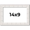 PosterPalooza | Photo Size Sculpted White Picture Frame - UV Acrylic, Foam Board Backing, Hanging Hardware - 2 of 4