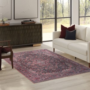 Thomasville Emporia Industrial Old World Chenille Machine Washable Non-Slip Flat Pile Area Rug Collection - 1 of 4