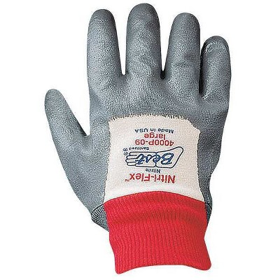 Showa  Coated Gloves,White/Gray,9,PR 4000P-09