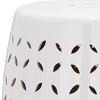 Lattice Petal Ceramic Garden Stool  - Safavieh - image 3 of 3