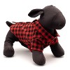 The Worthy Dog Flannel Button Up Look Buffalo Check Plaid Pet Shirt - image 3 of 3