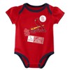MLB St. Louis Cardinals Infant Girls' 3pk White Bodysuit - 4 of 4