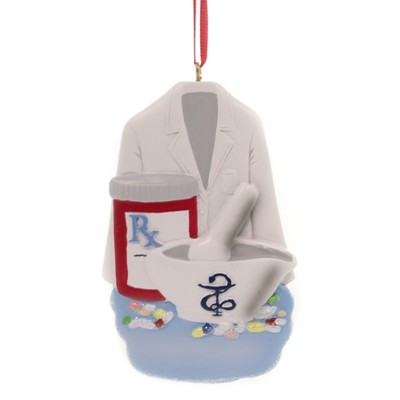 Kurt S. Adler 3.5 Inch Pharmacist Medicine Pestle Mortar Tree Ornaments