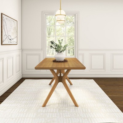 Verso 72'' Pecan Solid Wood Rectangular Dining Table