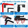 Skirfy Mini Indoor Basketball Hoop for Kids with Electronic Scoreboard, Over-the-Door Basketball Hoop Toy with Foldable Rim,  Boys Ages3+ - 2 of 4