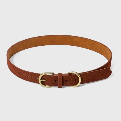 Women's Chunky Center Bar Buckle Belt - A New Day™ Brown Xxl : Target