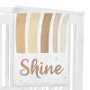 Sweet Jojo Designs Gender Neutral Baby Milestone Blanket Boho Rainbow Tan Yellow and White - 2 of 4