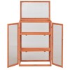 vidaXL Greenhouse Wooden Wood and Polycarbonate board 29.5x18.5x42.9 in - 4 of 4