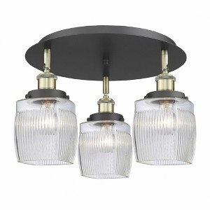 Colton - 3 Light Flush Mount In Industrial Style-9.5 Inches Tall and 17.25 Inches Wide - 1 of 1