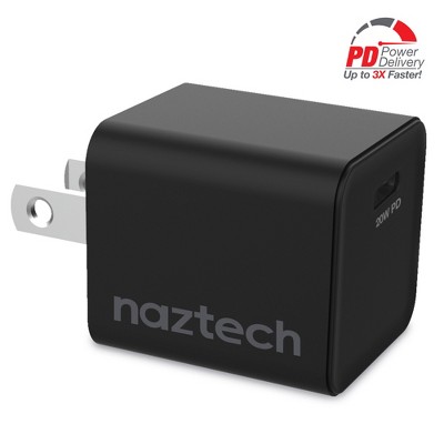 Naztech 20w Usb-c Pd Mini Fast Wall Charger | Black : Target