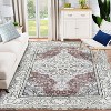 Coucheta Vintage Washable Area Rug – Distressed Non-Slip Rug, Ultra-Thin Stain-Resistant Carpet for Living Room & Entryway - 2 of 4