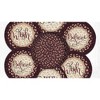 Earth Rugs Holiday Festive Round Trivets in Basket – Farmhouse Rustic Dining Set - 2 of 3