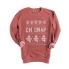Simply Sage Market Ugly Sweater Oh Snap Garment Dyed Sweatshirt - 3 of 4