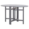 vidaXL Patio Table Gray 47.2"x27.6"x29.1" Solid Acacia Wood - 3 of 4