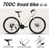 RISOKEYS 700c Road Bike for Teens & Adults, High Carbon Steel Frame, 21-Speed Gears, Dual Disc Brakes, Sport Bicycle for Men, Women, - 2 of 4