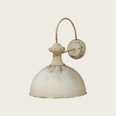 Vintage Wall Sconce Light Fixture, Rustic Farmhouse Metal Wall Lamp, Handcrafted Distressed Finish, E26 Base