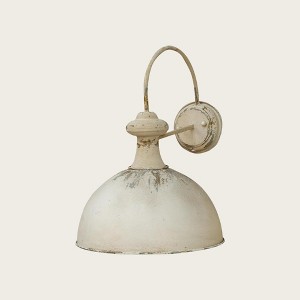 Vintage Wall Sconce Light Fixture, Rustic Farmhouse Metal Wall Lamp, Handcrafted Distressed Finish, E26 Base - 1 of 4