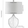 Orlen Table Lamp - 23.5 Inch Height - TBL4397 - Clear - Safavieh - 3 of 3