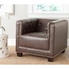 Bentley Club Chair - MCR4574D - Antique Brown - Safavieh - 2 of 4