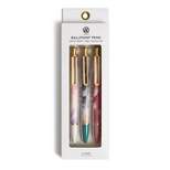 U Brands 3pk Ballpoint Pens Monterey Soft Dye
