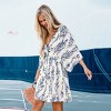 Women's Romantic Floral Dolman Sleeve Mini Dress - Cupshe - 2 of 4