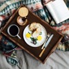 Scalloped Hand-Carved Stackable Wooden Tray - 3 of 4