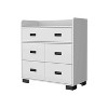 Okak Dresser for Bedroom with Double Drawer & 4 Single Drawers, Wood Chest of Drawers Closet Storage Cabinet Organizer for Living Room Hallway - 4 of 4