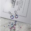 Elegant Crystal Circle Earrings - Sterling Silver Leverback Design, a Hypoallergenic Gift for Mom & Special Women - 3 of 4