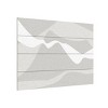 Trademark Fine Art Pictufy Studio II Mountain Waves Warm Gray Wood Slat Art - 2 of 4