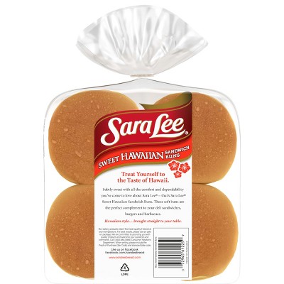 Sara Lee Hawaiian Hamburger Buns - 18oz