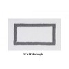 Hotel 5 PC Bath Rug 100% Premium Cotton Tufted Weave Two Tone Reversible Bathroom Rug, Super Soft Absorbent, Machine Washable Bath Mat - 4 of 4