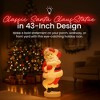 Union Products 75180 43" Tall Santa Claus Light Up Statue Holiday Festive Decor - 4 of 4